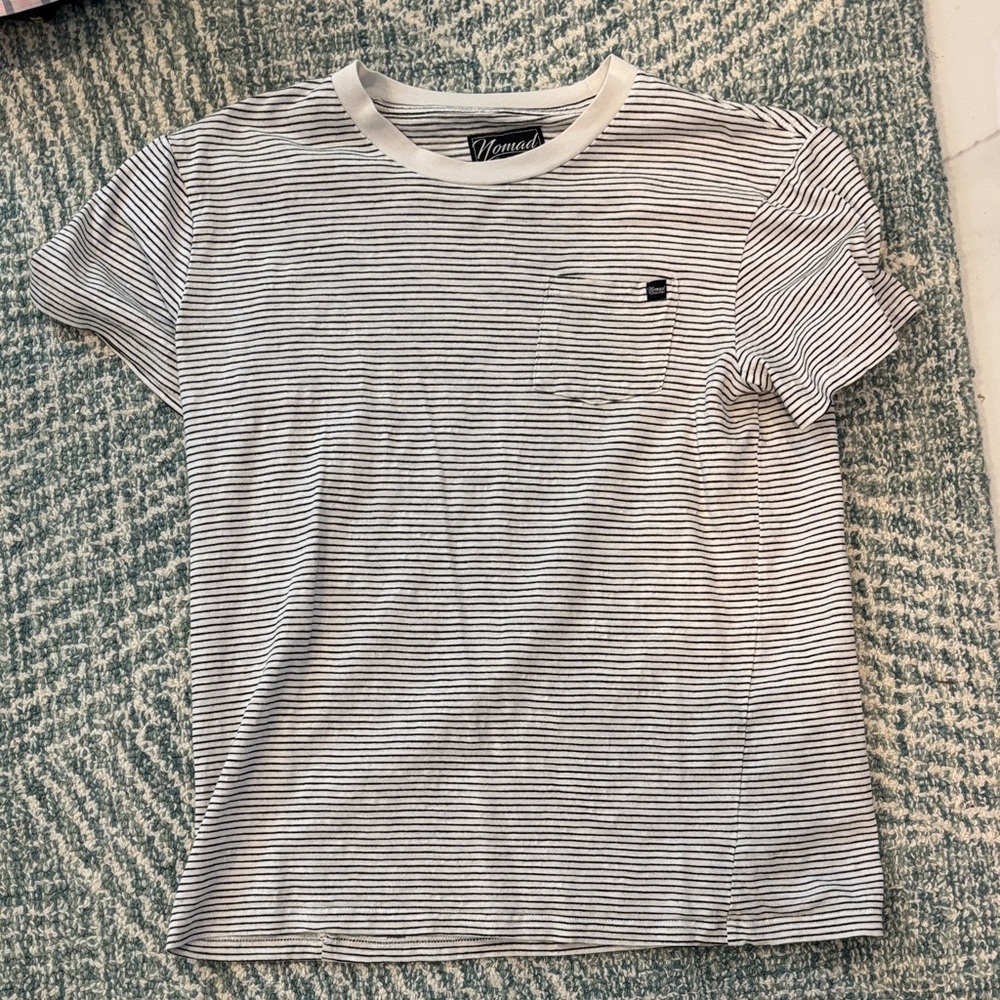 Striped Black and White Men's T-Shirt